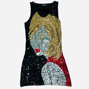 Statement Sequined Dress